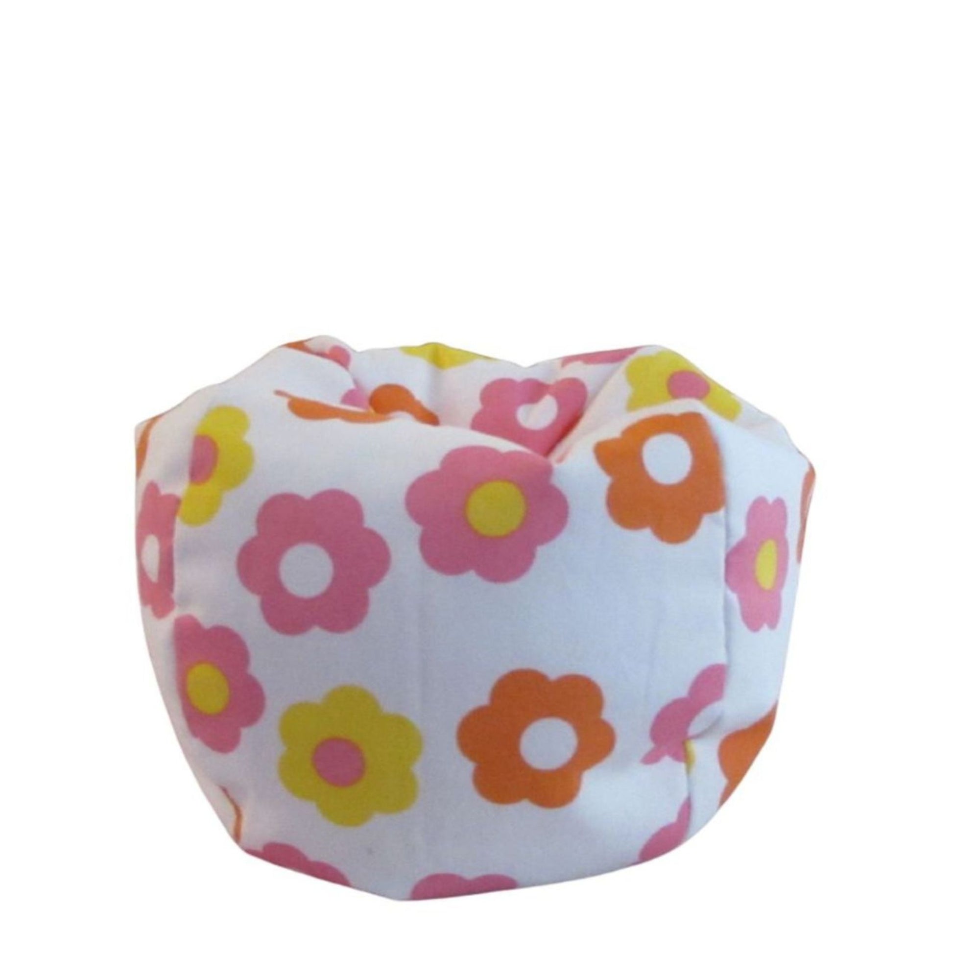 Floral-patterned face mask on a white background