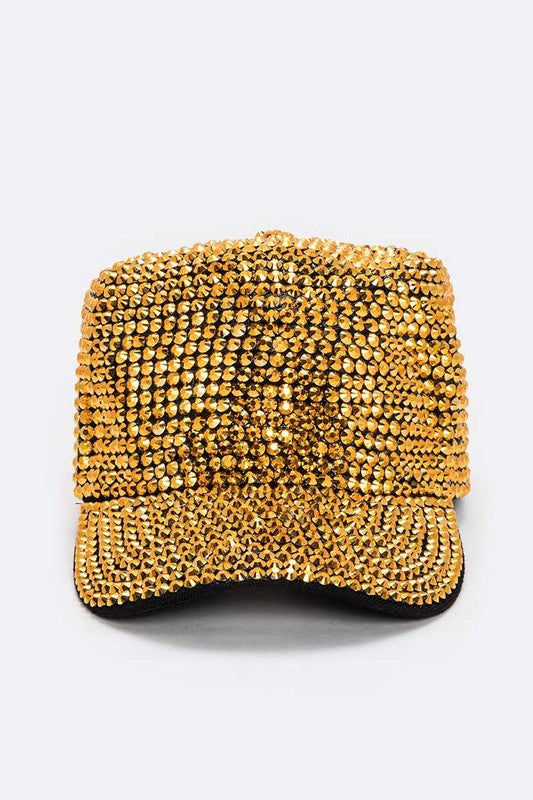 Full Stone Iconic Gold Cap Front view