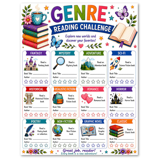 Genre Reading Challenge Printable