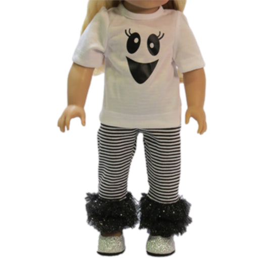 Ghost Outfit for 18-inch dolls with doll