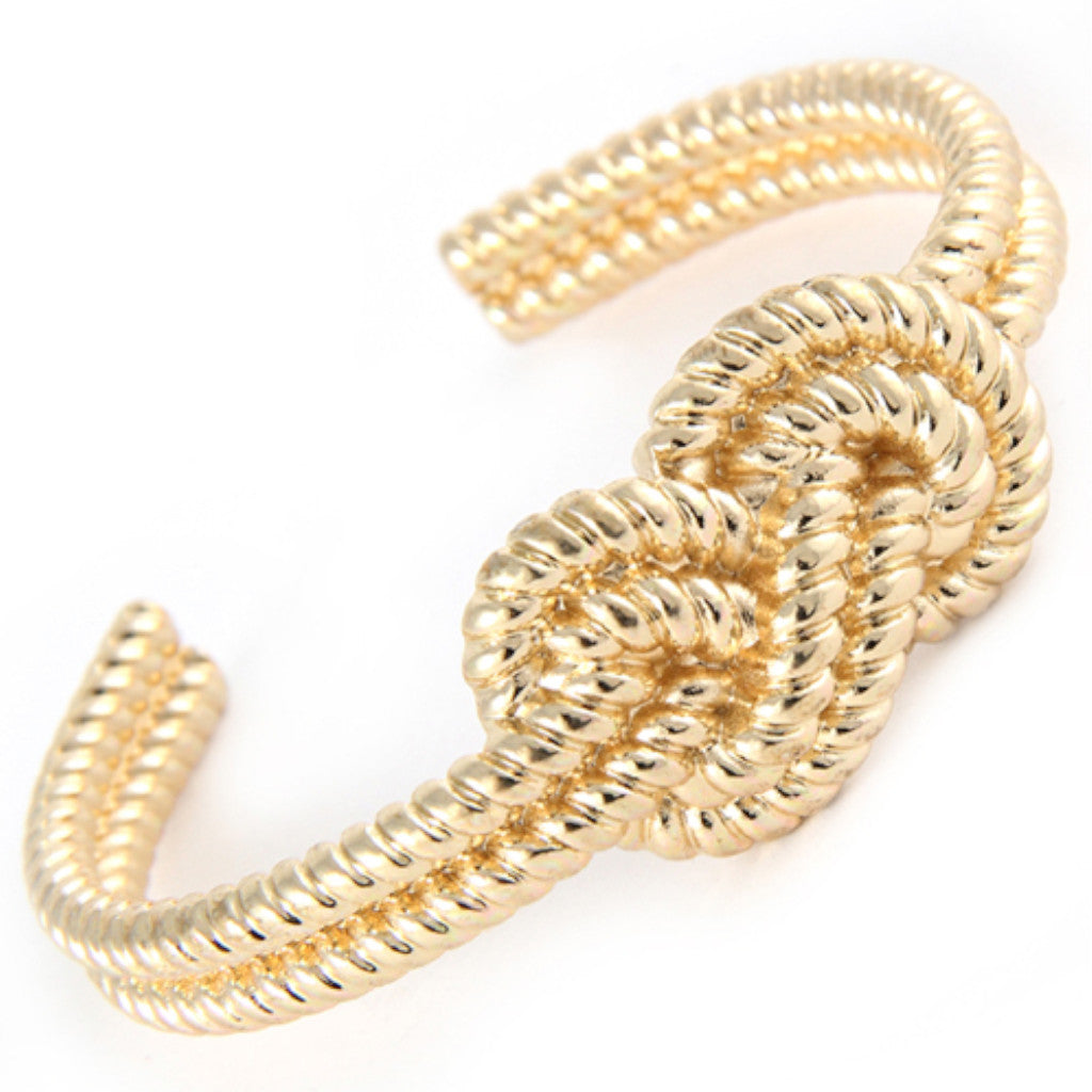 Gold Cuff Texture Bracelet