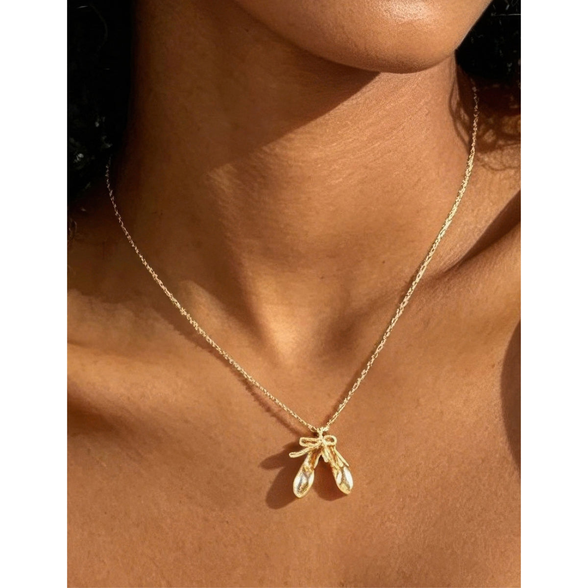 Classic Ballerina Shoes Necklace