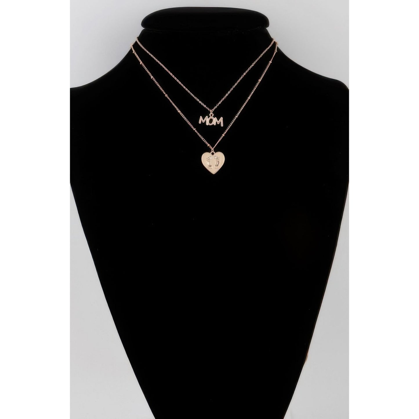 Mom Heart Pendant Necklace