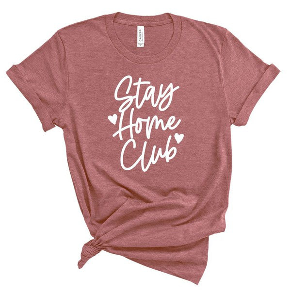 Heather Mauve Stay Home Club Softstyle Tee