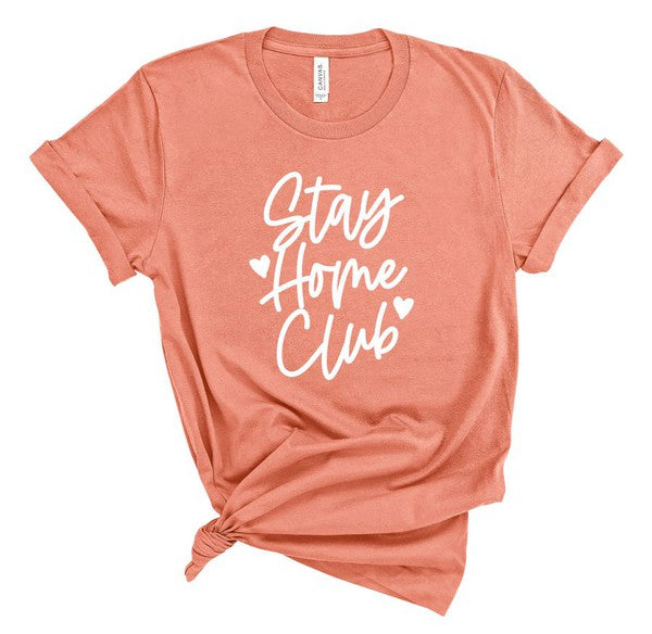 Heather Sunset Stay Home Club Softstyle Tee