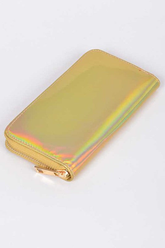 Holographic Gold Wallet Flat