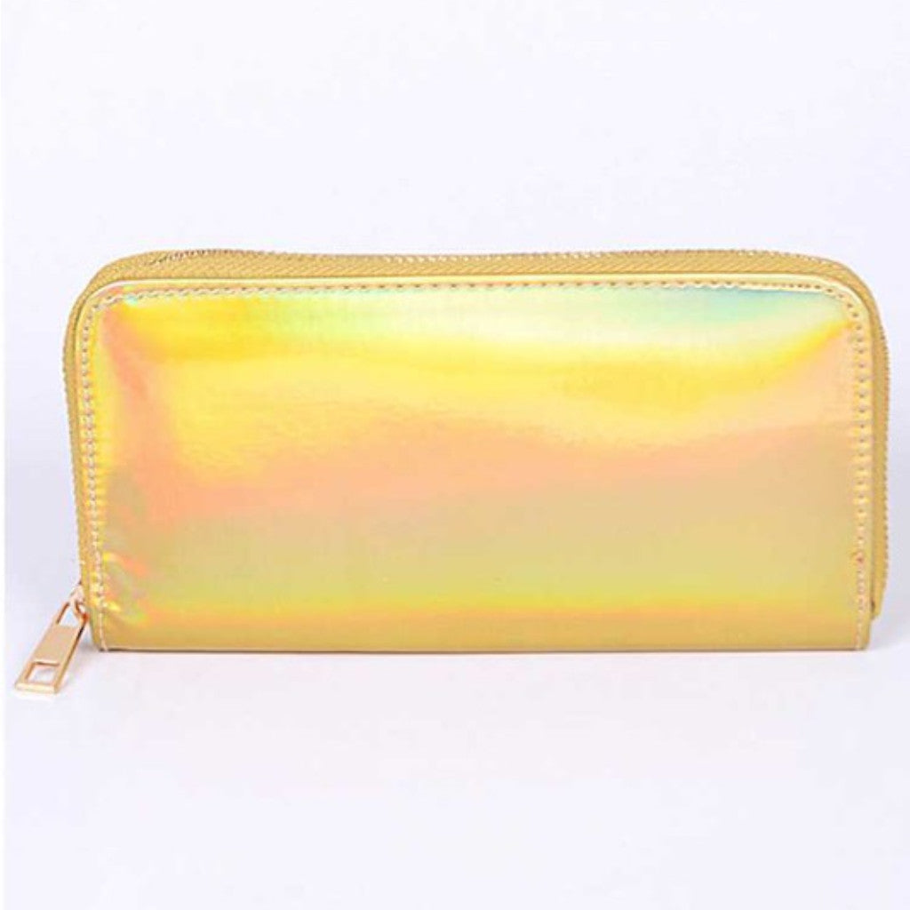 Holographic Gold Wallet Front view