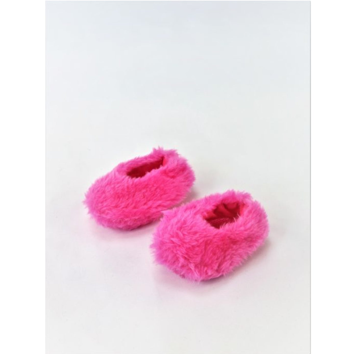Hot Pink Fuzzy Slippers for 14.5-inch dolls