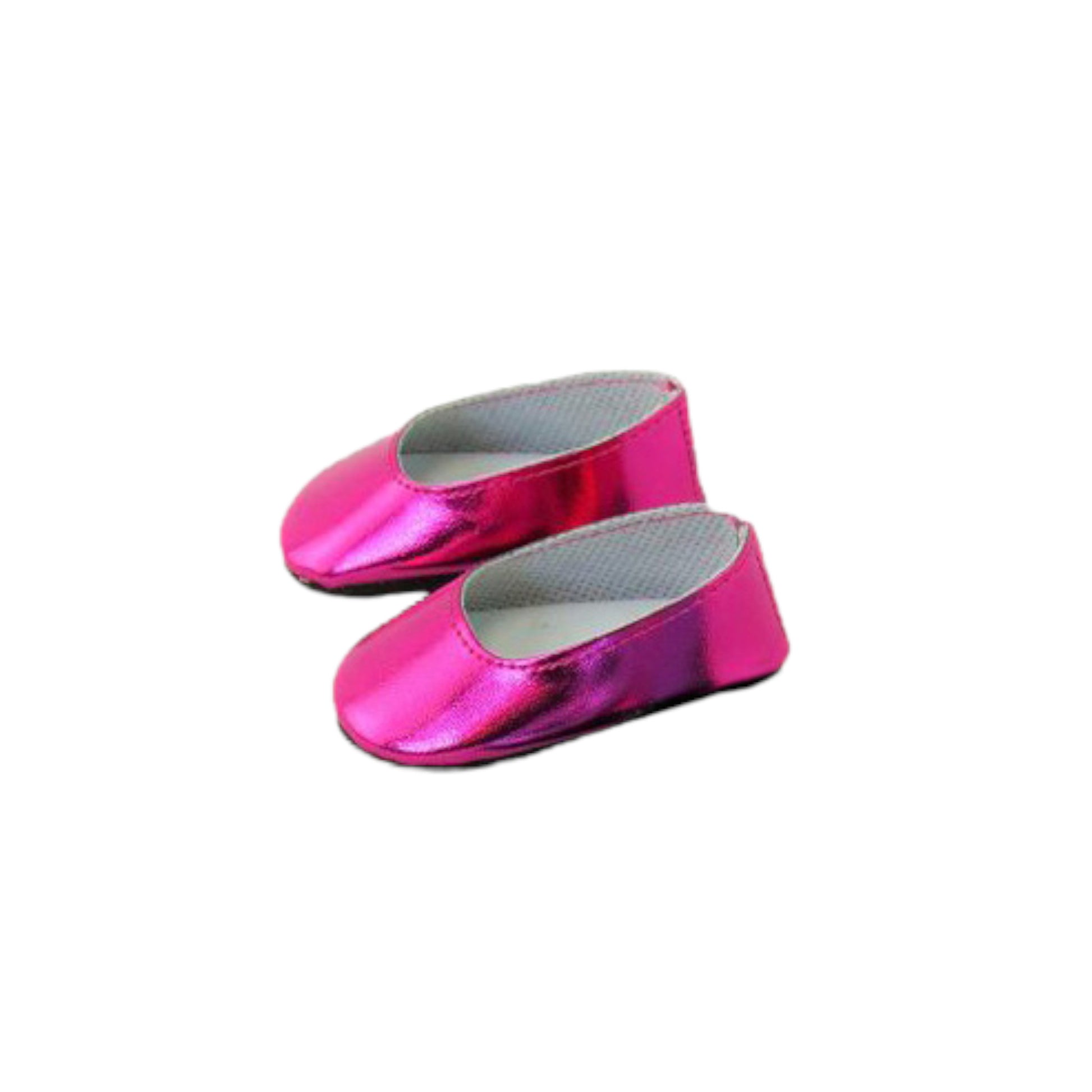 Hot Pink Metallic Slip On Shoes for 14 1/2-inch dolls