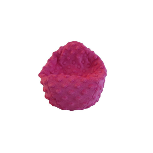Hot Pink Minky Doll Bean Bag Chair – Fits 5.5 to 12 Inch Dolls, Soft Plush Seat