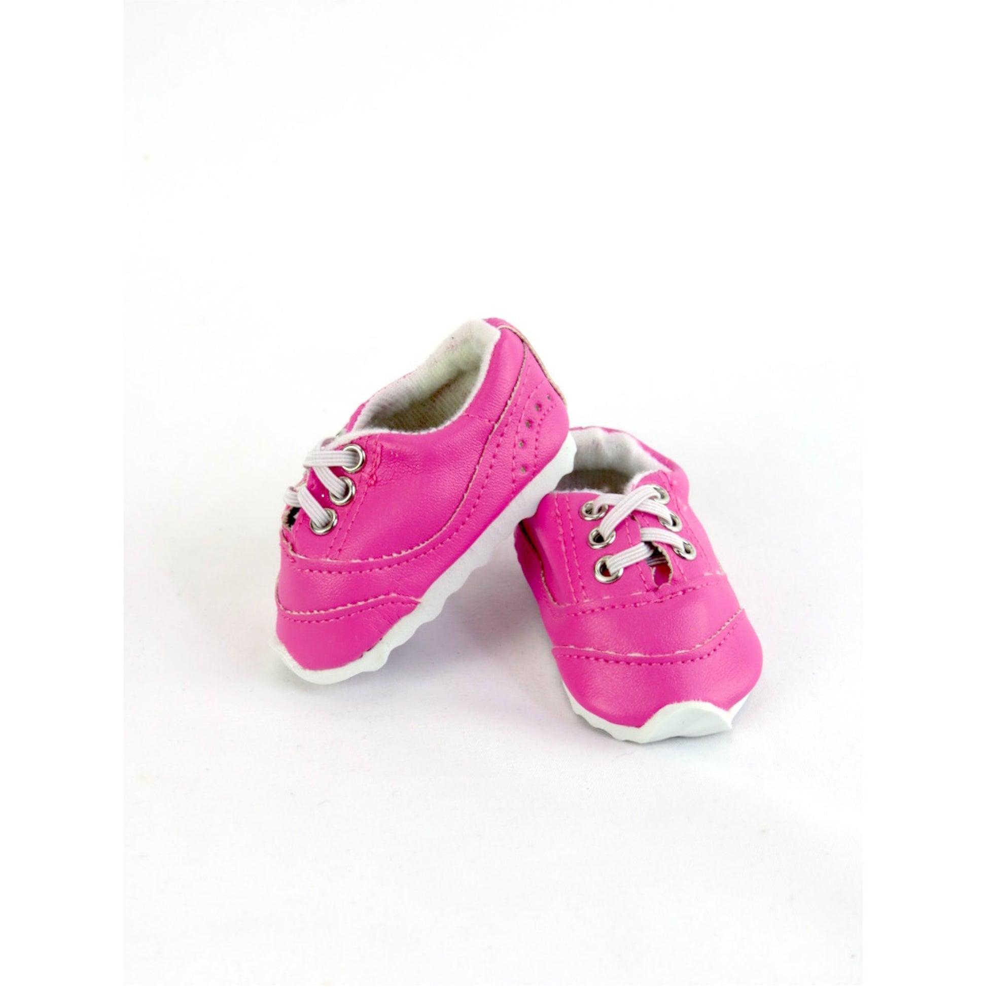 Hot Pink No Tie Sporty Sneakers for 18 inch dolls