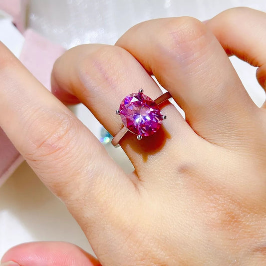 5 Carat 925 Sterling Silver Moissanite Ring