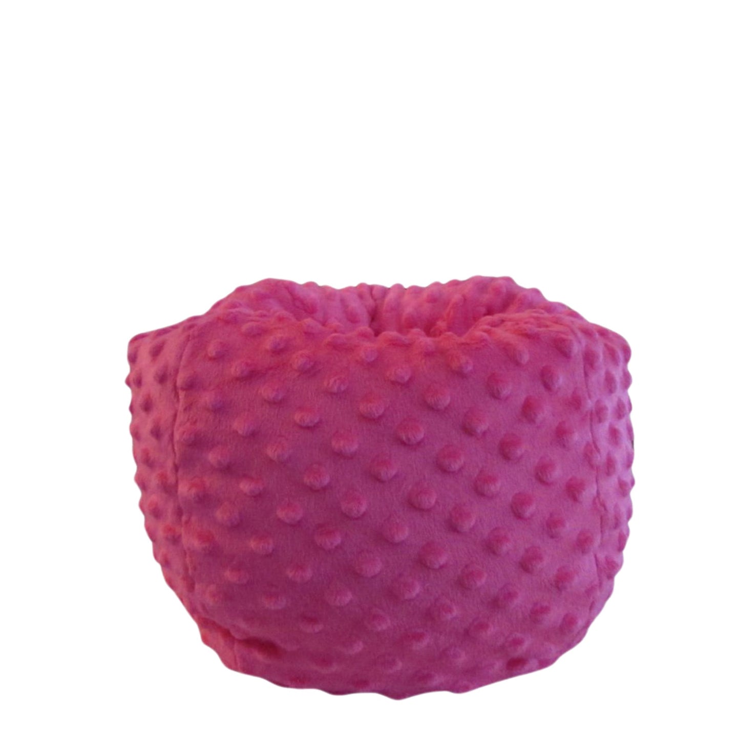 Hot Pink Minky Doll Bean Bag Chair – Fits 18 Inch Dolls, Soft Plush Seat