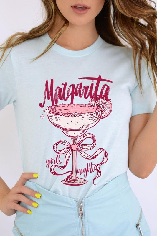 Ice Blue Margarita Girls Night Graphic Tee