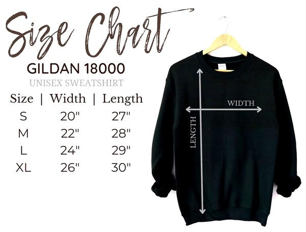 It's Not Me, It's You Fleece Sweatshirt Size Chart