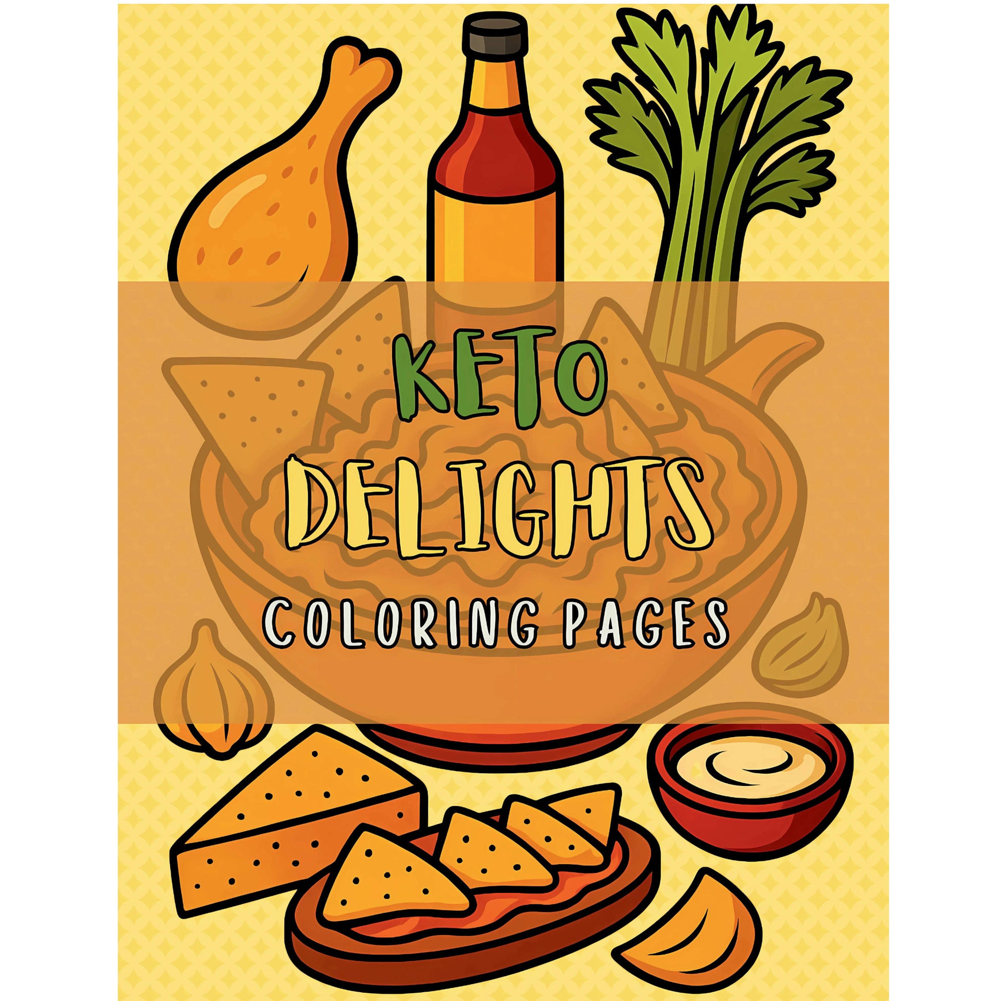 Keto Delights Coloring Pages Cover