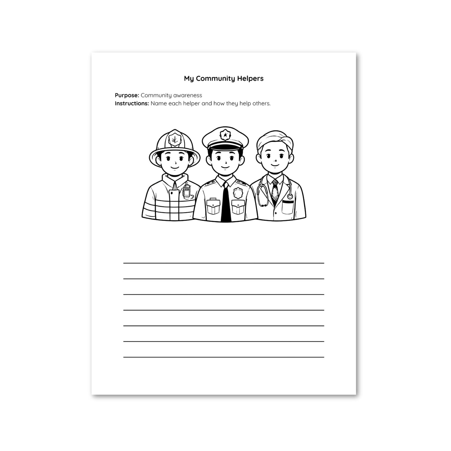 Kids Life Skills Workbook - 50 Printable Responsibility Activities