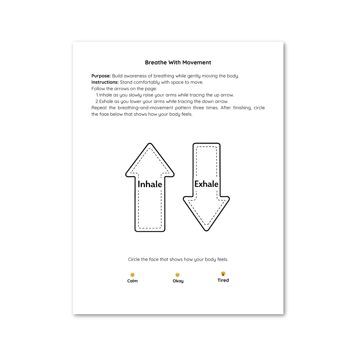 Kids Movement and Fitness Workbook - 50 Printable Exercise Activities