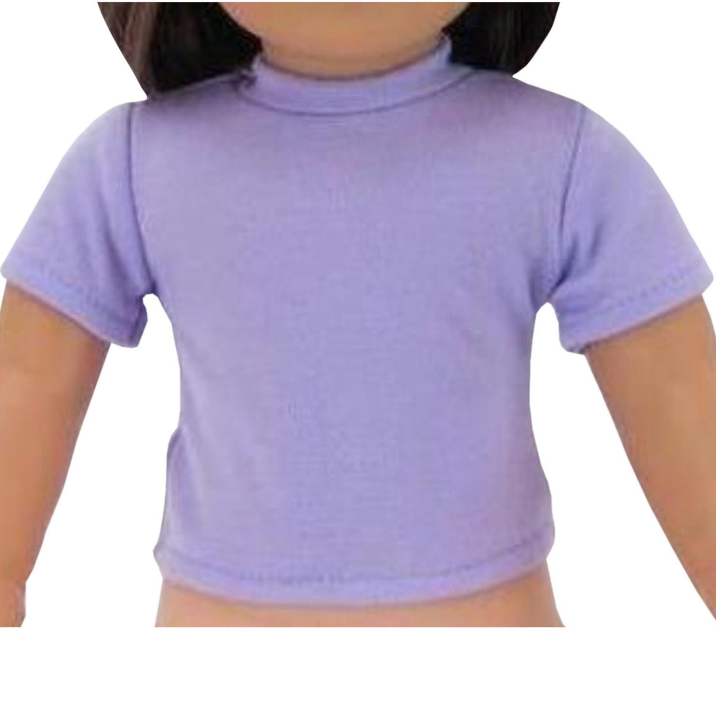Lavender T-Sjort fpr 18-inch dolls with doll