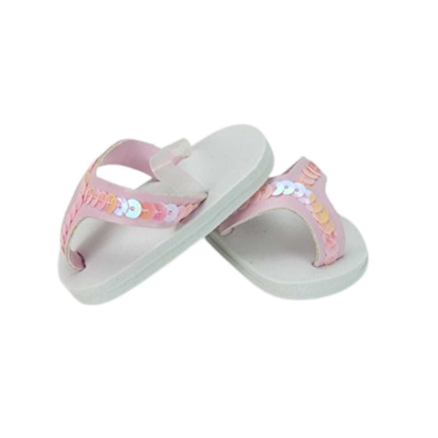 Light Pnk Flip Flops for 18-inch dolls