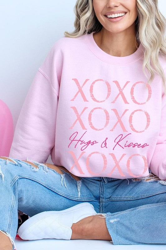 Light Pink XOXO Graphic Sweatshirt