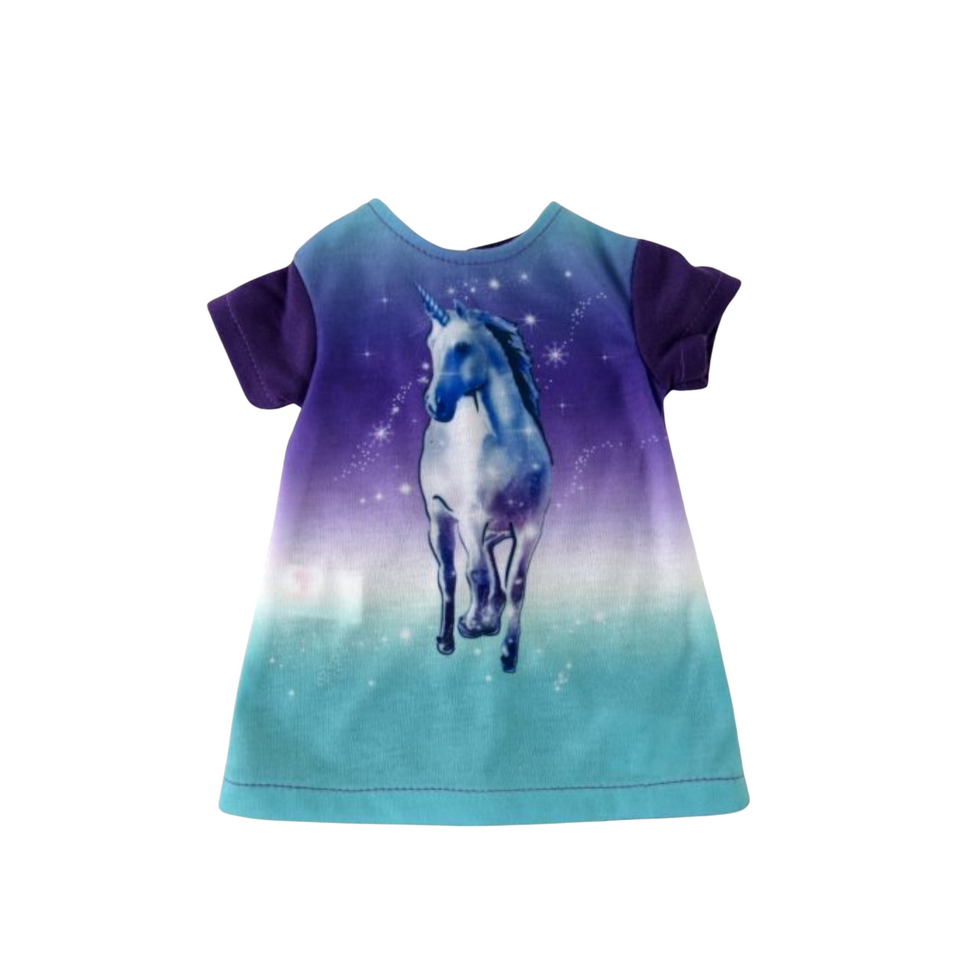 Majestic Unicorn Nightgown for 14 1/2-inch dolls Flat