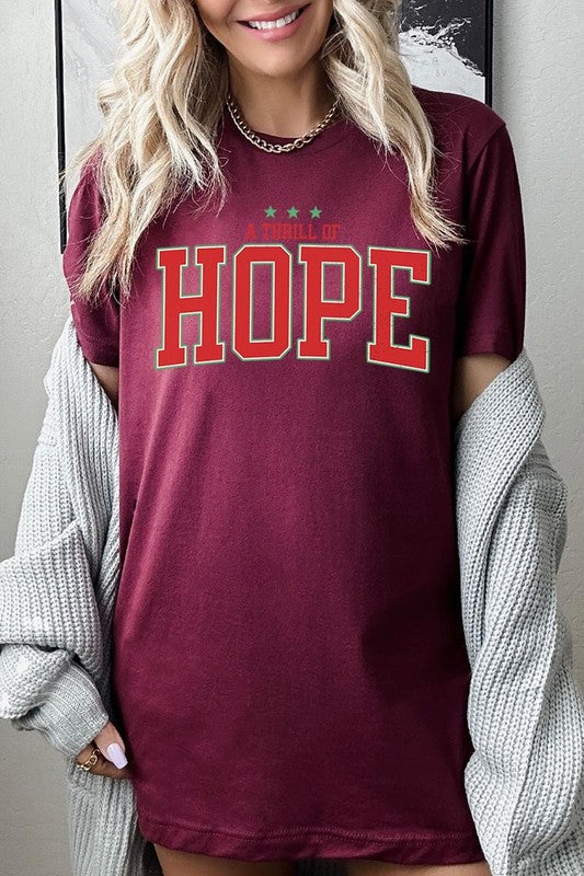 Maroon A Thrill of Hope Graphic Tee