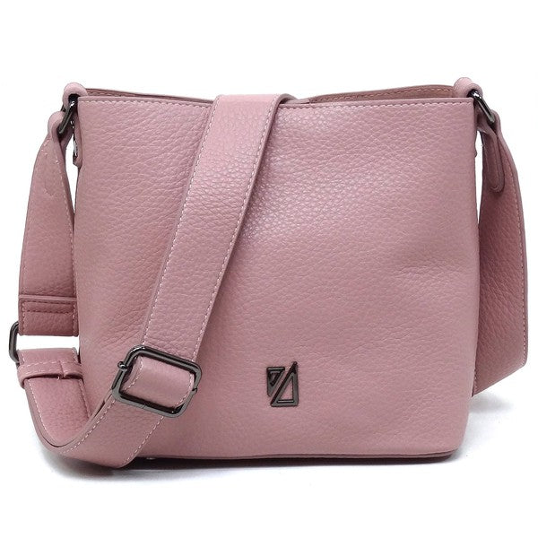 Mauve IZA CO Bucket Crossbody Bag