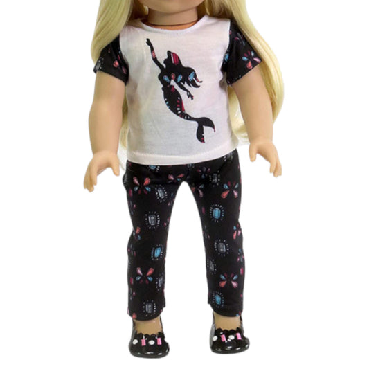 Mermaid Pants Set for 18-inch dolls with doll