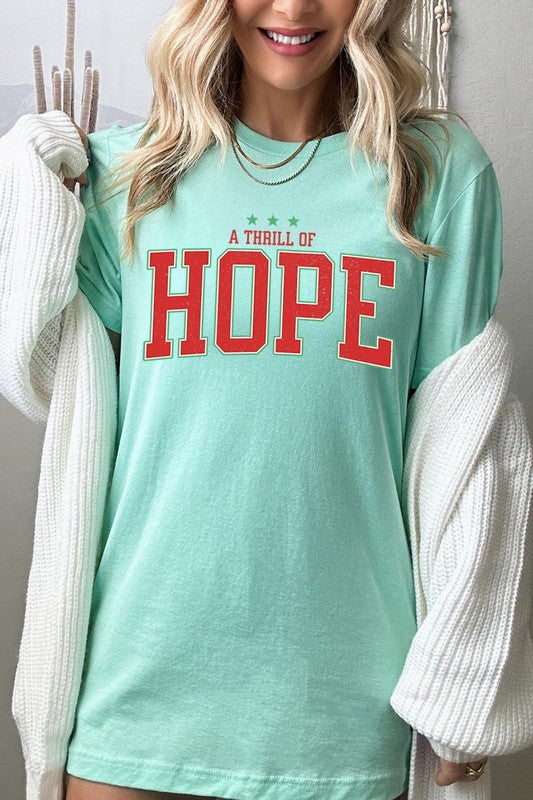 Mint A Thrill of Hope Graphic Tee