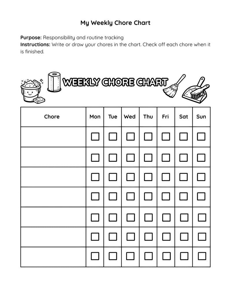 My Weekly Chore Chart