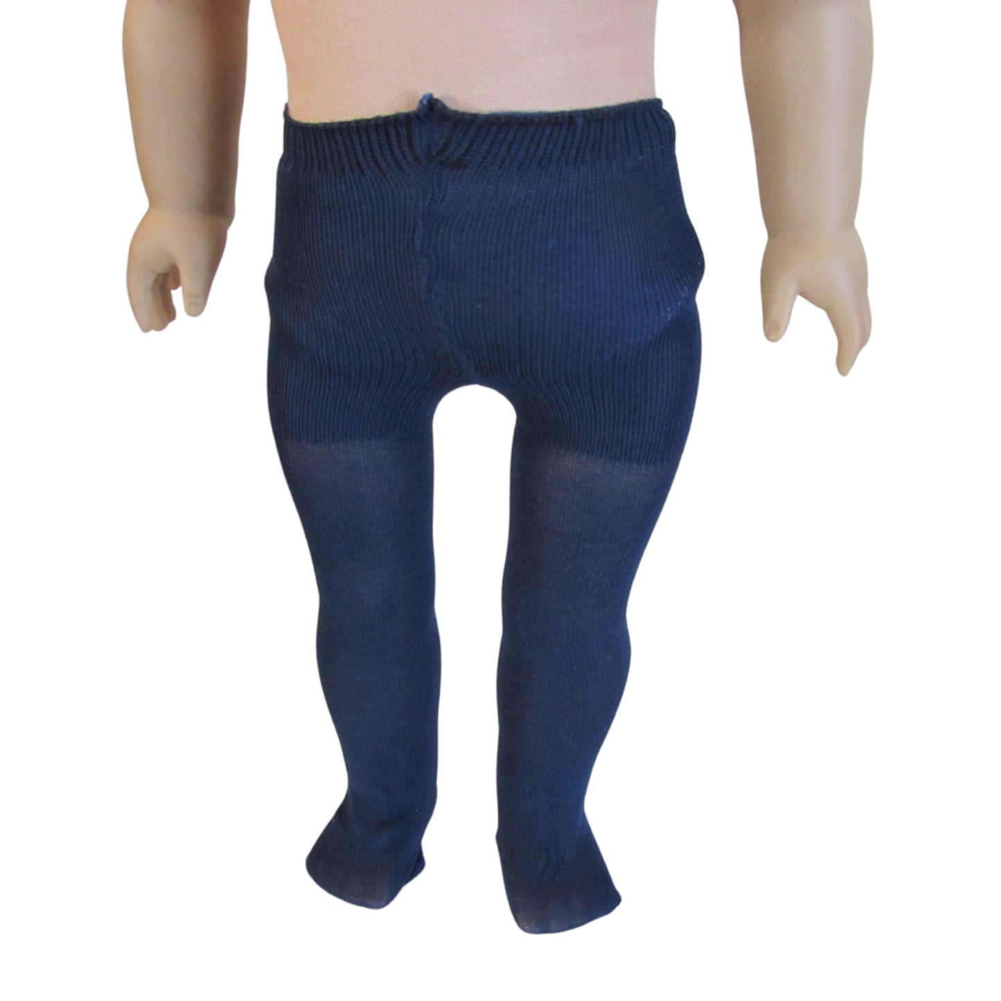 Navy Nylon Tights for 18-inch Dolls on doll