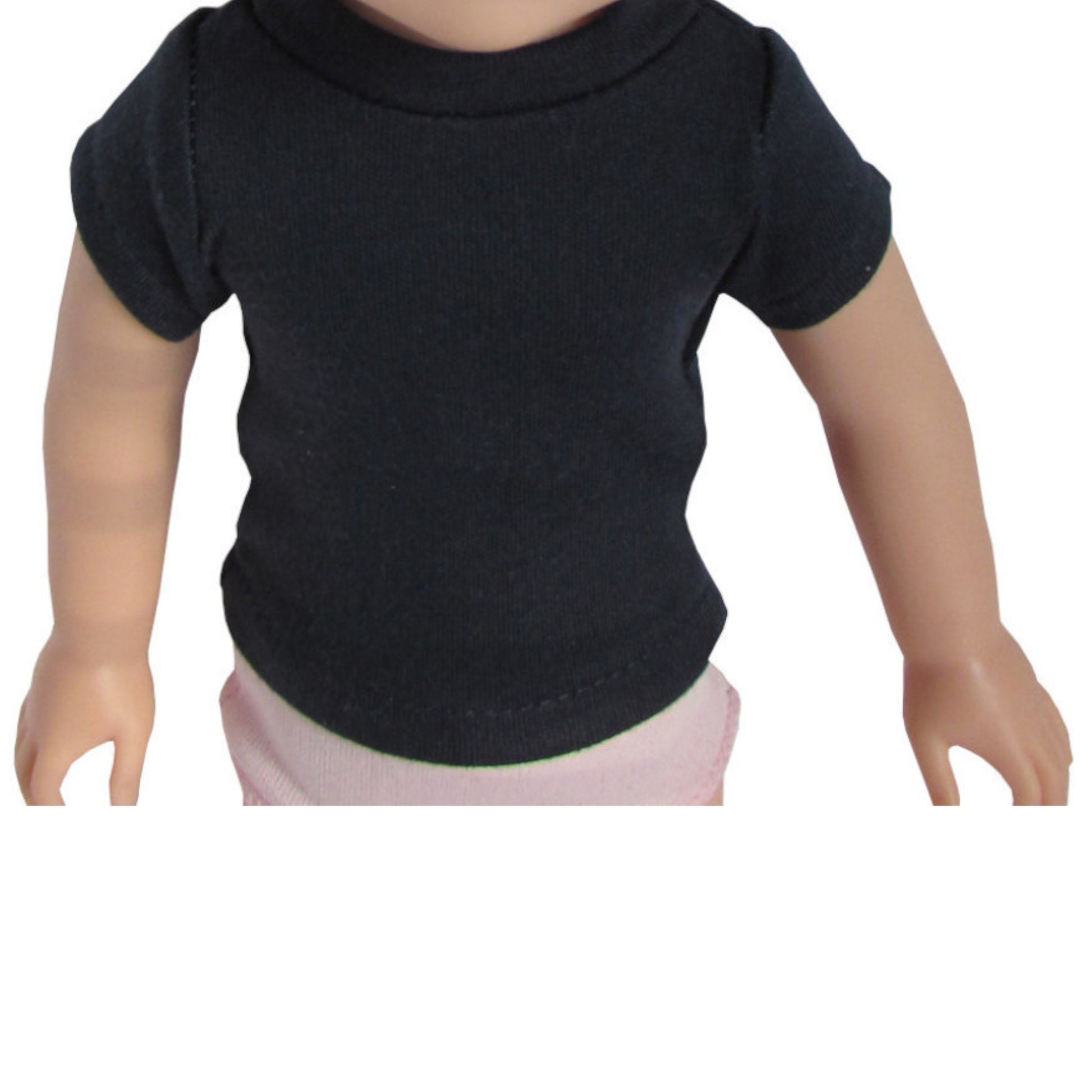 Navy T-Shirt for 14 1/2-inch dolls with doll
