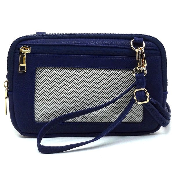 Navy Fashion Cell Phone Crossbody Bag Clutch