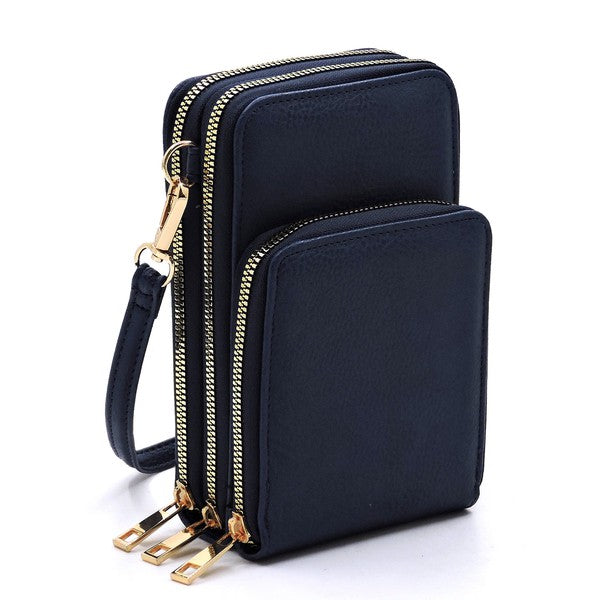 Navy Fashion Crossbody Bag Cell Phone Purse 