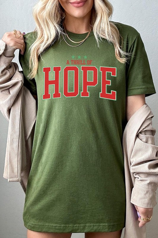 Olive A Thrill of Hope Graphic Tee