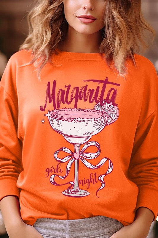 Orange Margarita Girls Night Graphic Sweatshirt