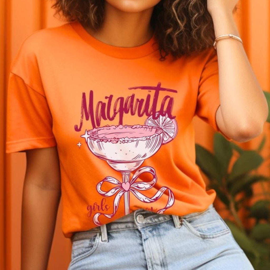 Orange Margarita Girls Night Graphic Tee