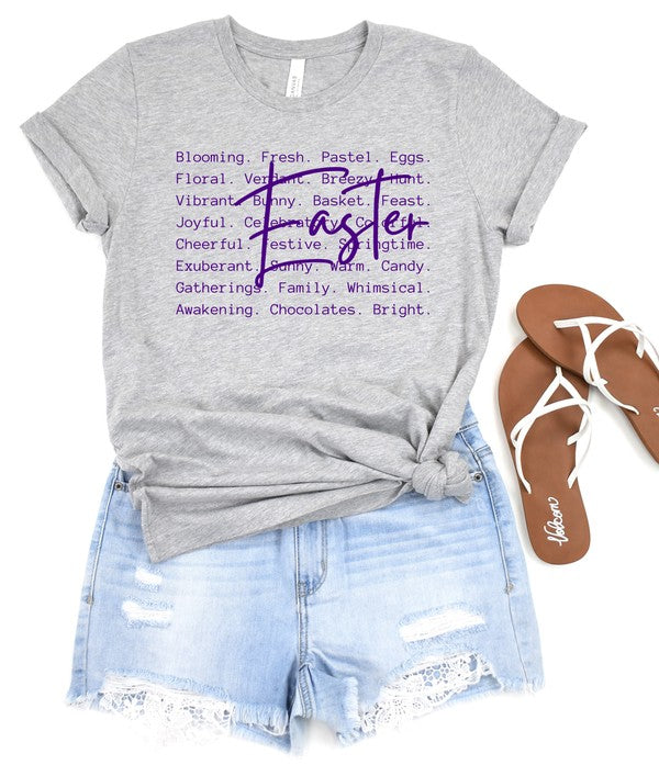 Oxford Easter Words Printed Graphic Tee