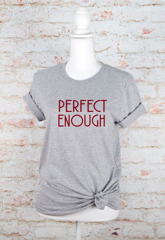 Oxford Grey Perfect Enough Graphic Tee