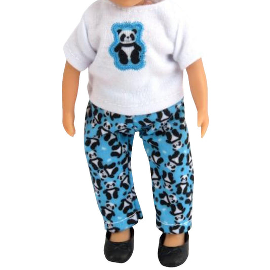 Panda Pajamas for 6 1/2-inch Dolls