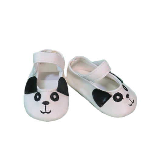 Panda Shoes for 18-inch dolls