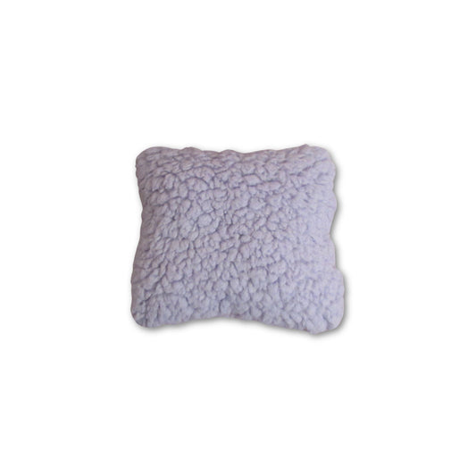 Pastel Lilac Faux Fur Sherpa doll pillow