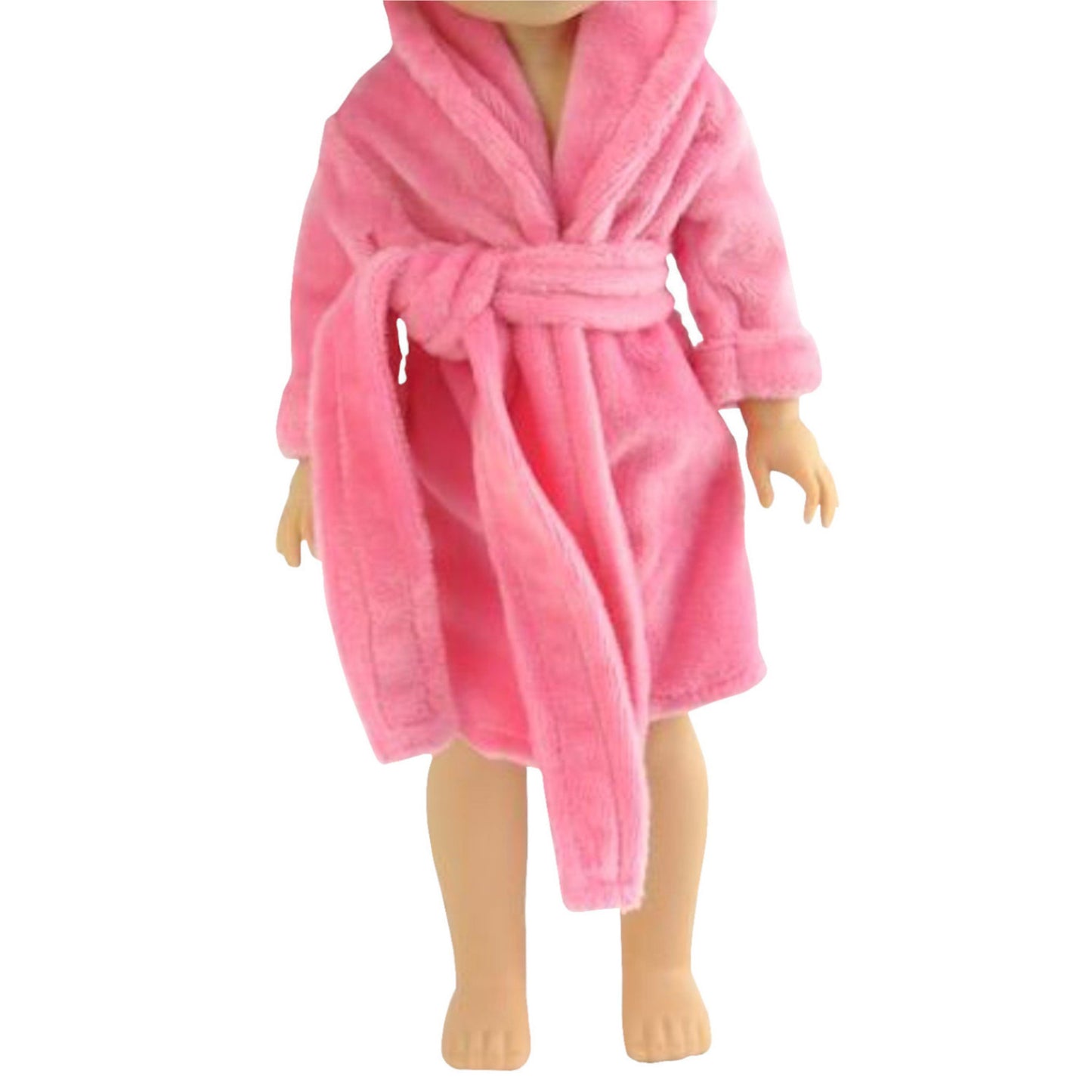Pink Bathrobe for 14 1/2-inch dolls with doll
