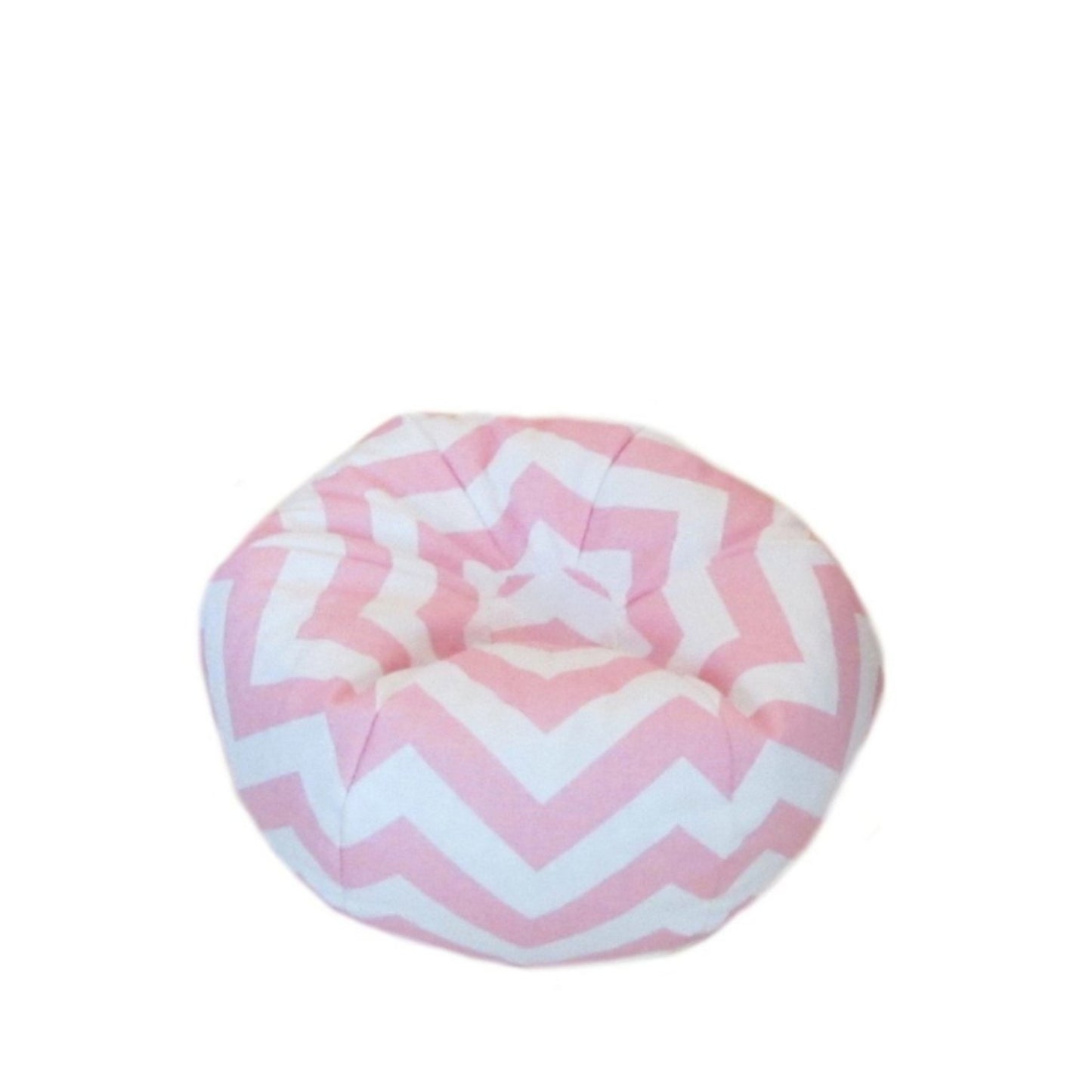Pink Chevron Doll Bean Bag Chair for 18-inch dolls without dolls View 2