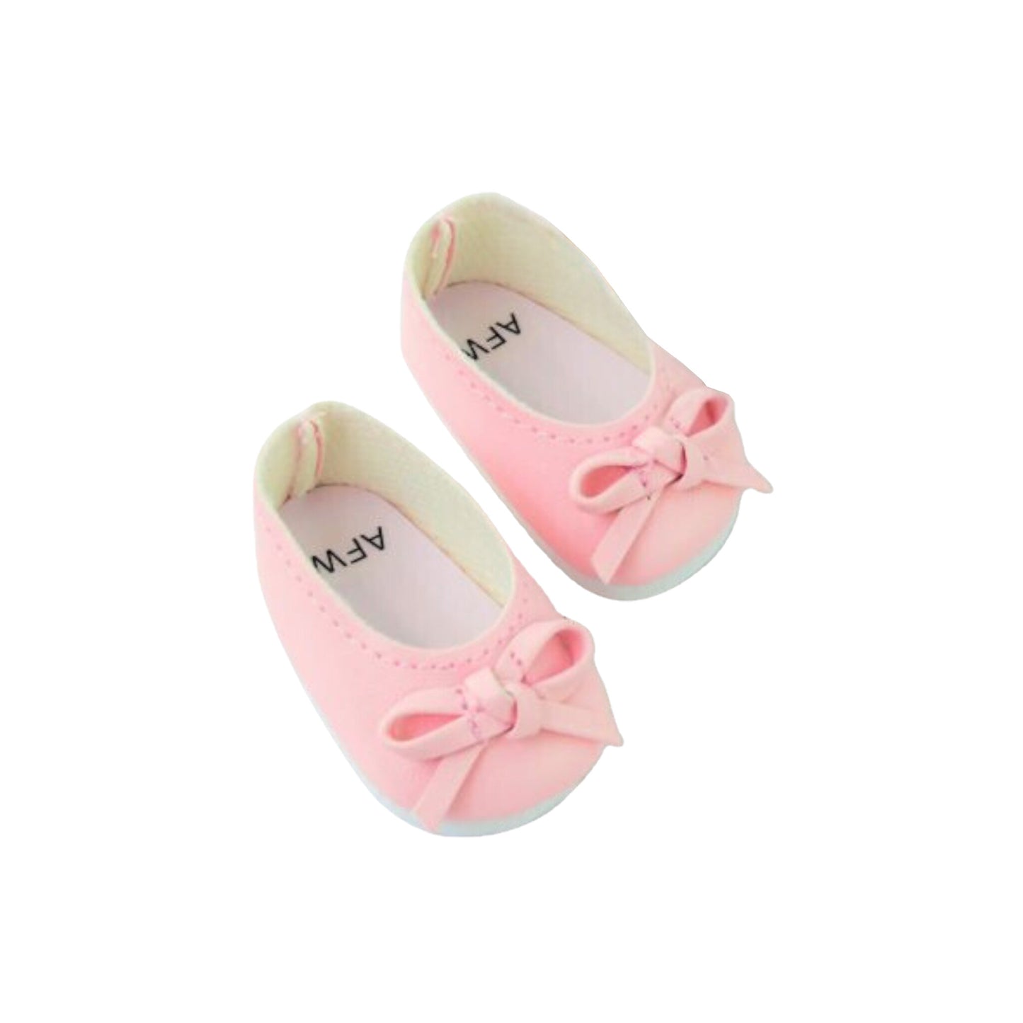 Pink Flats with bow for 14 1/2-inch dolls