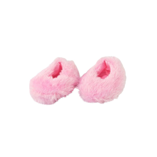 Pink Fuzzy Slippers for 14 1/2-inch dolls 