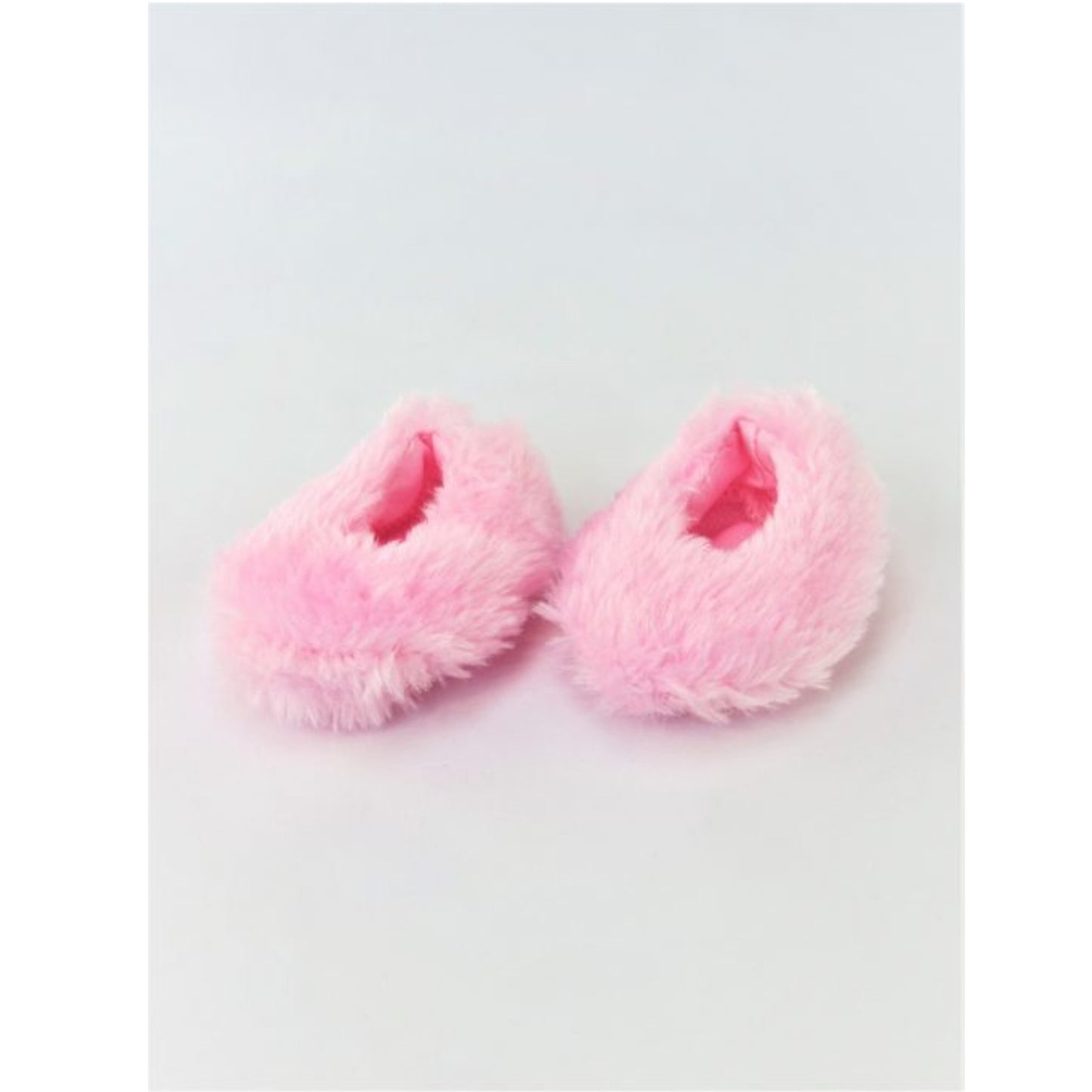 Pink Fuzzy Slippers for 18-inch dolls