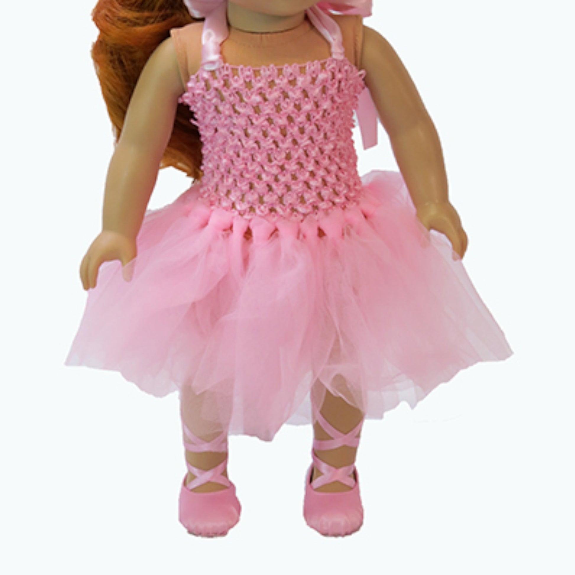 Pink Prima Ballerina Dress for 18-inch dolls with doll