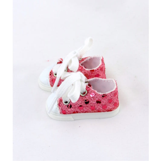 Pink Sneakers with Sequins for 14 1/2-inch dolls